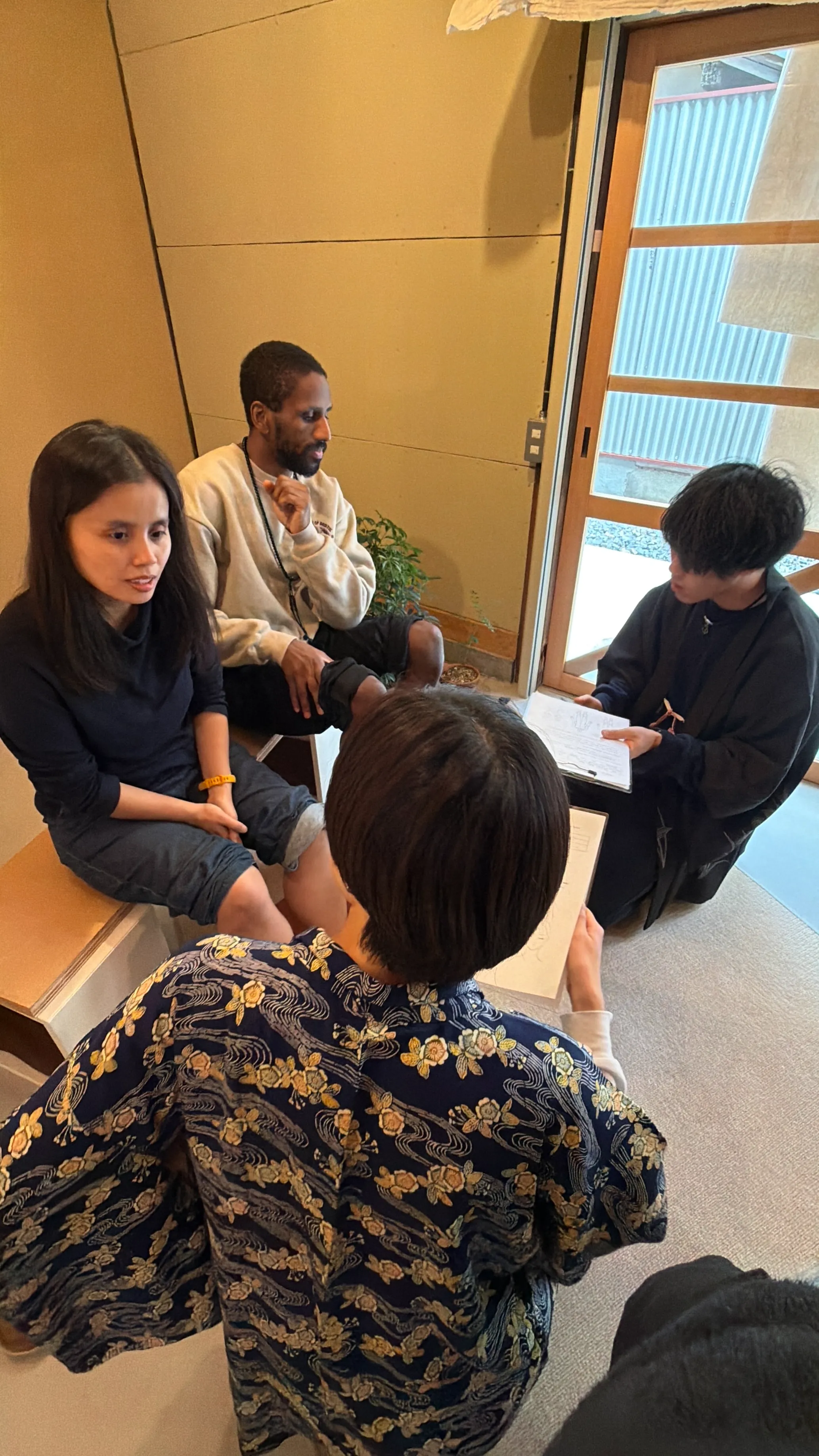 Japanese tea ceremony setting
